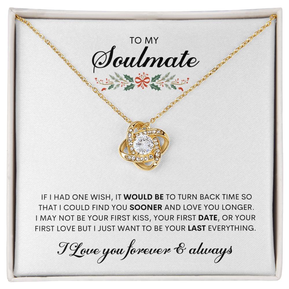 To My Soulmate | Love Knot Necklace