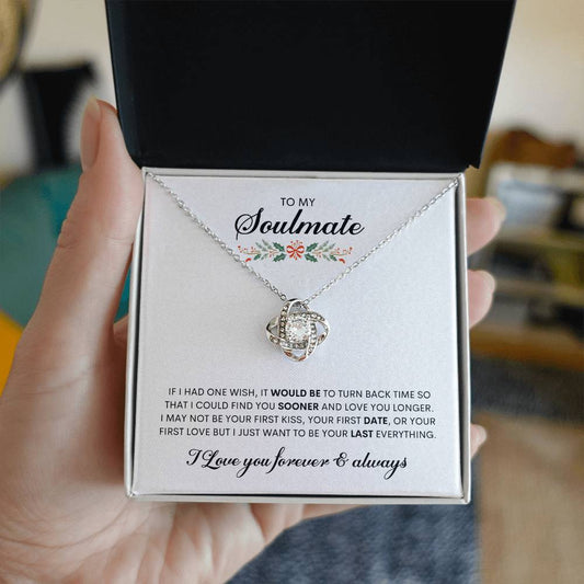 To My Soulmate | Love Knot Necklace