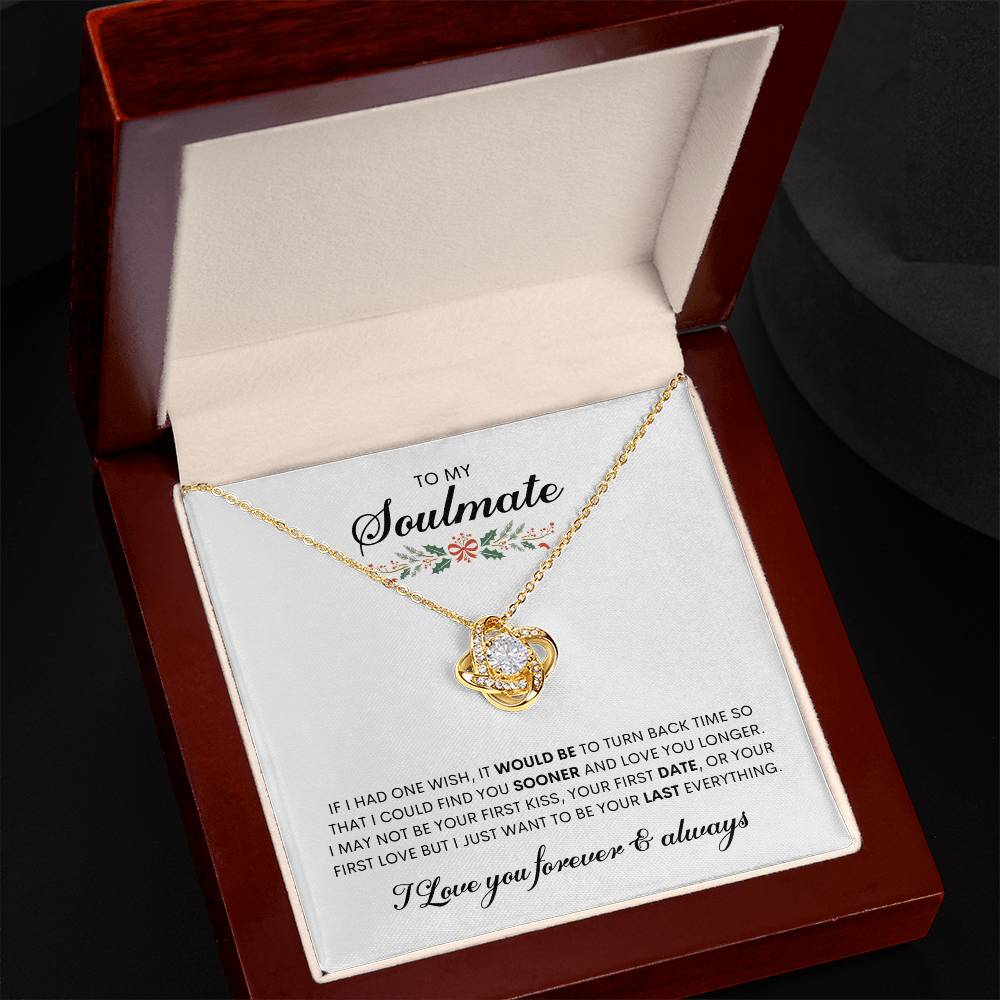 To My Soulmate | Love Knot Necklace