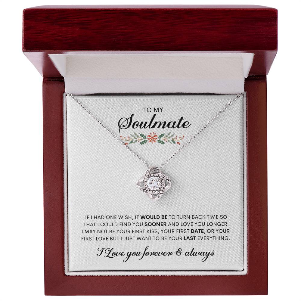 To My Soulmate | Love Knot Necklace